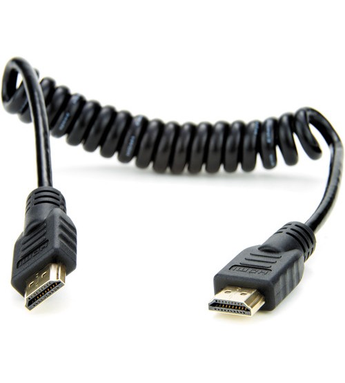Atomos Full HDMI to Full HDMI Coiled Cable 30cm-45cm (ATOMCAB010) 